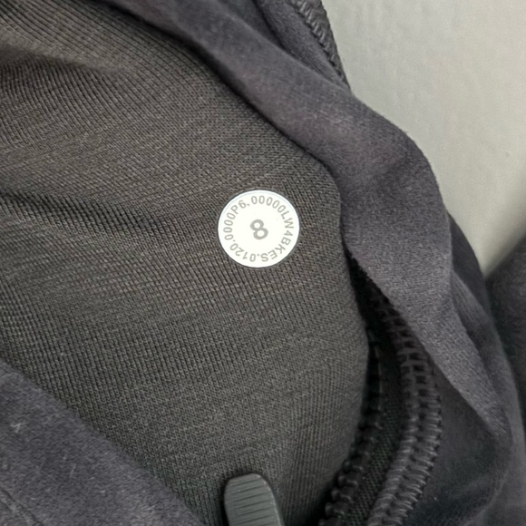 Lululemon Hooded Define Jacket Nulu Diamond Dye Pitch Grey Graphite Size 8 - Picture 4 of 7